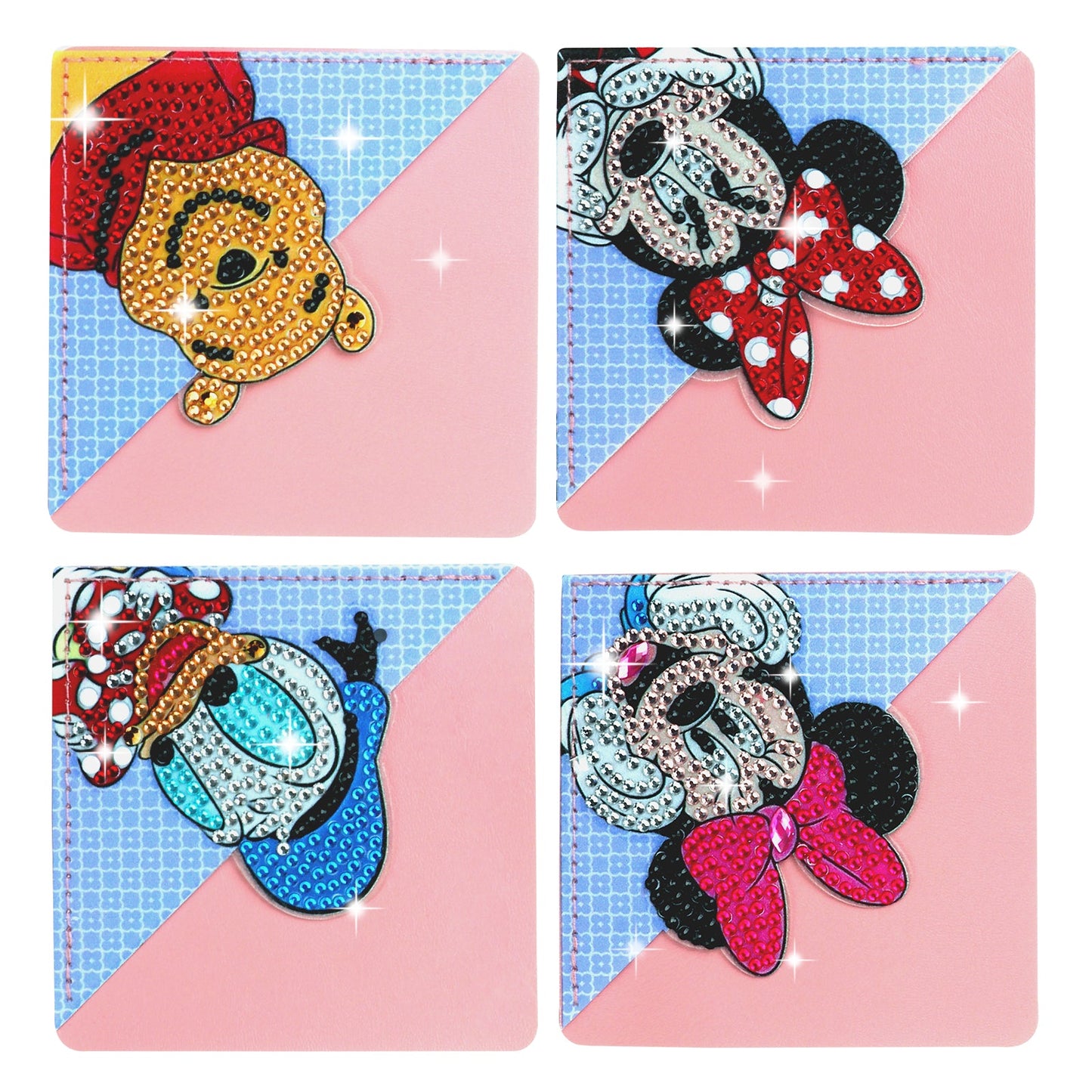 4pcs Cartoon Characters Corner Bookmarks