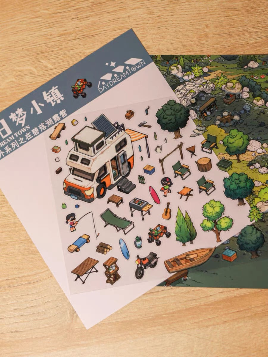 Create Dream Room Sticker Scene DIY 3D Miniature Scene