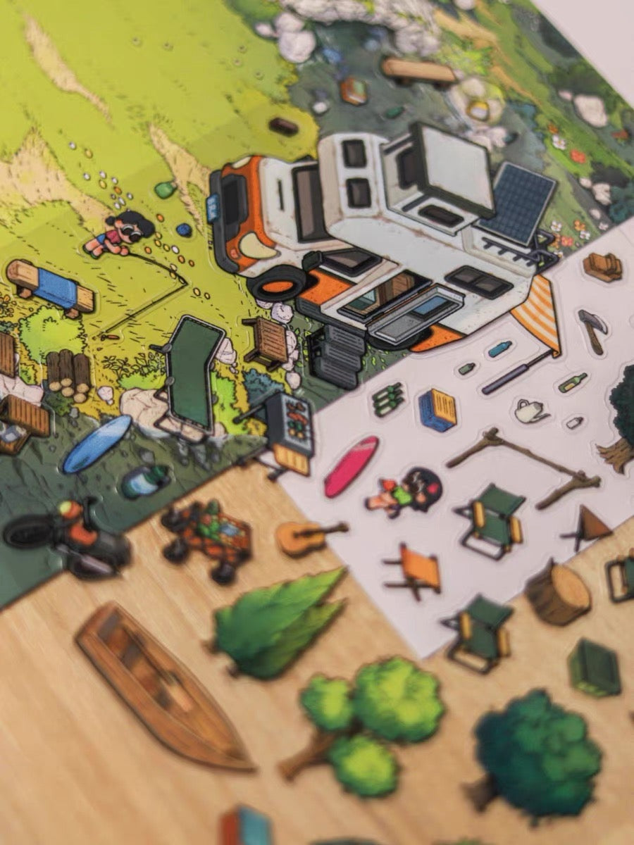 Create Dream Room Sticker Scene DIY 3D Miniature Scene