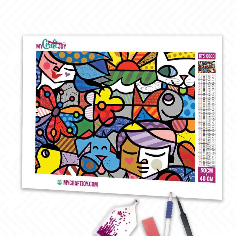 Abstract - DIY Diamond Painting Kit