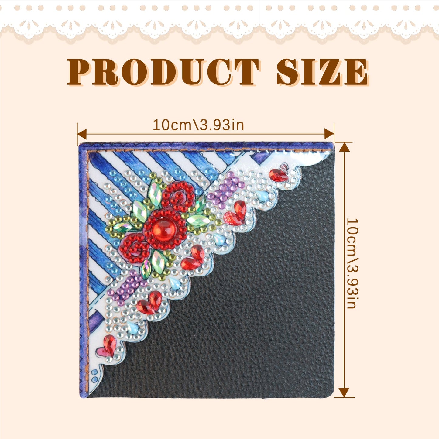 4pcs Mandalas Corner Bookmarks
