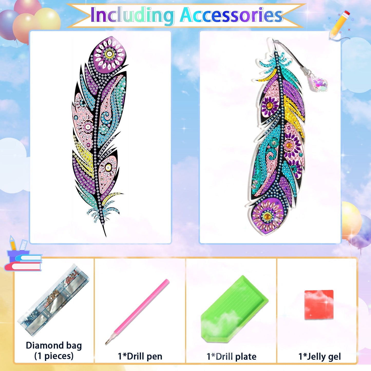 2pcs Bookmark Set