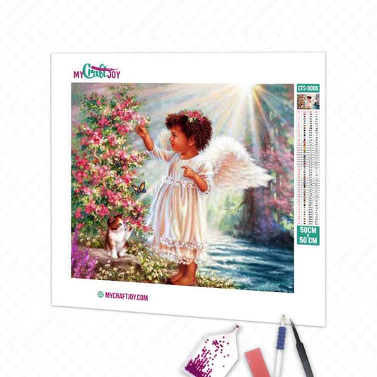 Angel and Cat - DIY Diamond Painting Kit