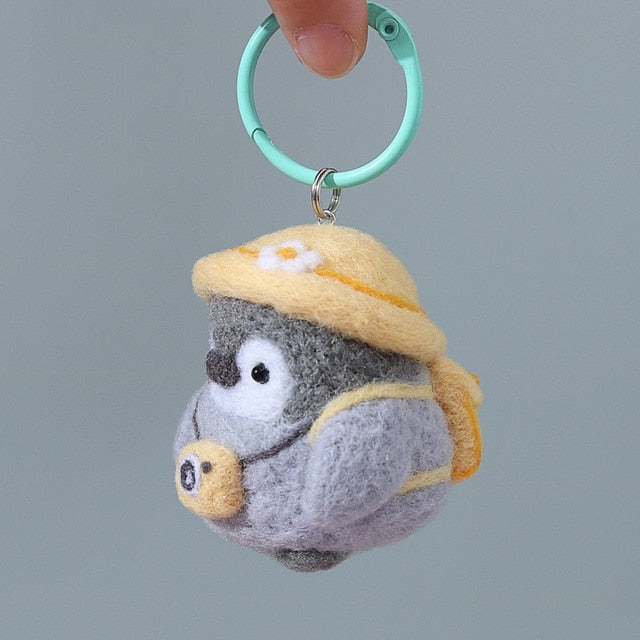 Yellow Hat Penguin - DIY Felt Painting Kit