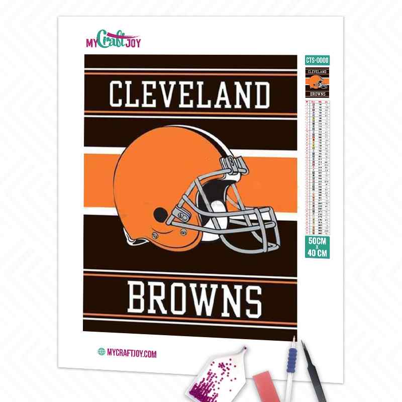 cleveland browns diamond art