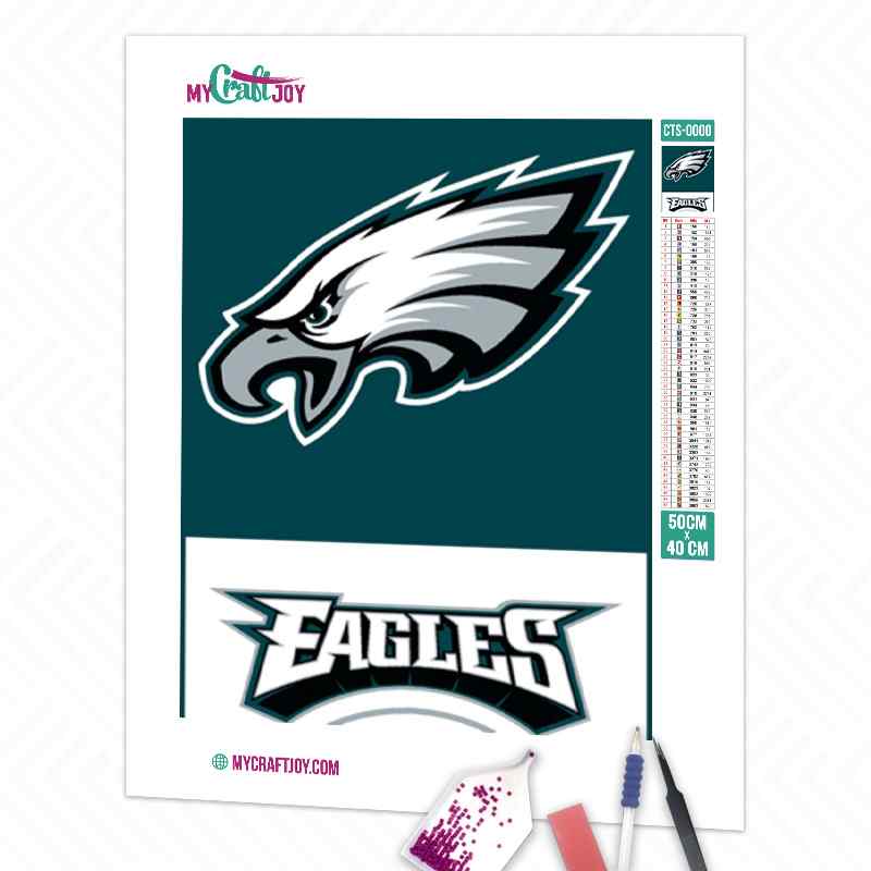 Philadelphia Eagles Football Logo - 5D Diamond Painting 