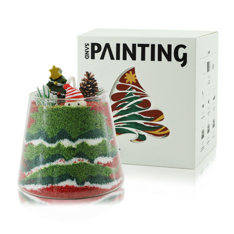 DIY Christmas Sand Painting Candle Kit