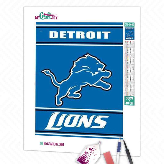 Detroid Lions American Football Teams - DIY Diamond Painting Kit