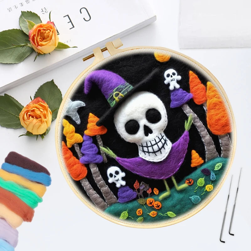 Felt Kits - Halloween Skulls