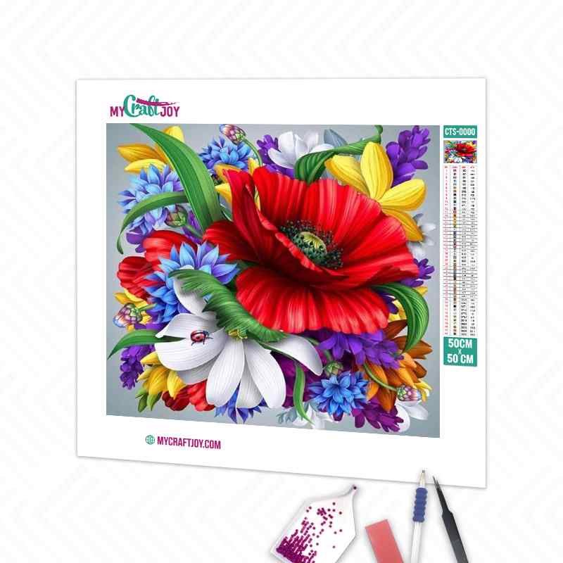 Flowers - DIY Diamond Painting Kit