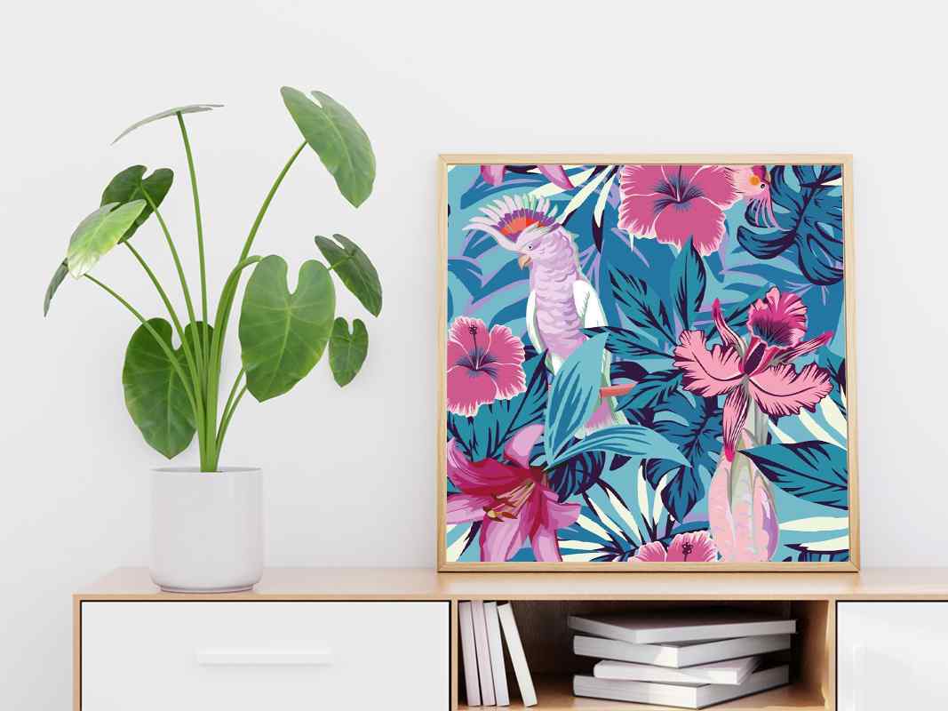Birds and Flowers - DIY Diamond Painting Kit