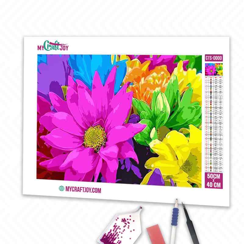 Flowers - DIY Diamond Painting Kit
