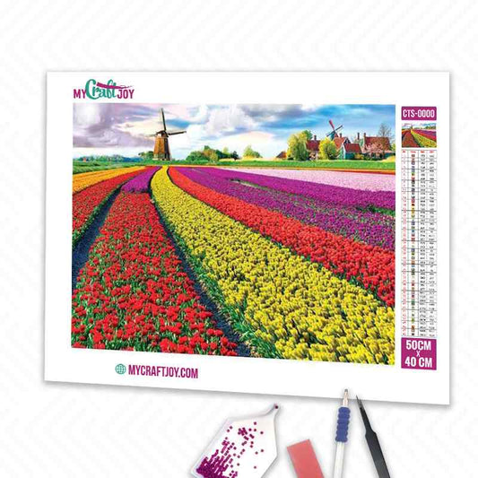 Field of Flowers - DIY Diamond Painting Kit
