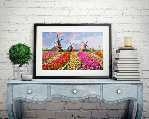 Fields of Flowers - DIY Diamond Painting Kit
