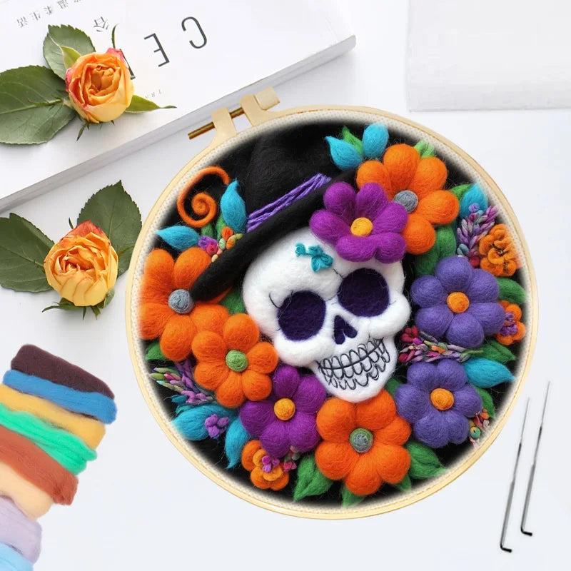 Felt Kits - Halloween Glowin’ Skulls