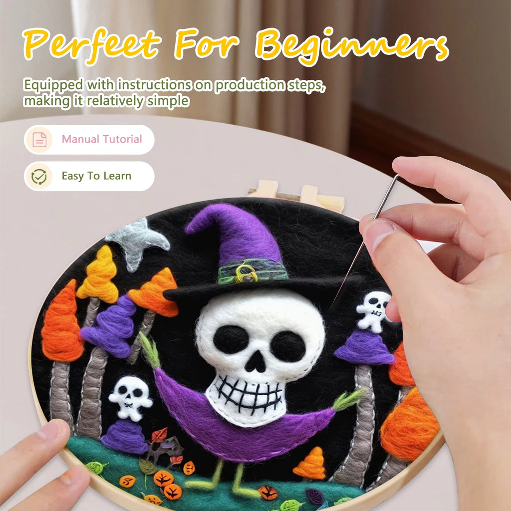 Felt Kits - Halloween Skulls