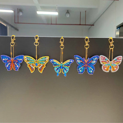 Butterfly Keychain (5 pack) - Diamond Painting Accessories