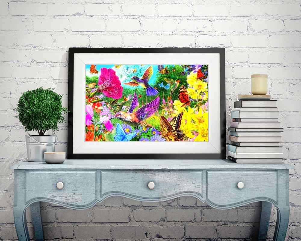 Birds and Flowers - DIY Diamond Painting Kit