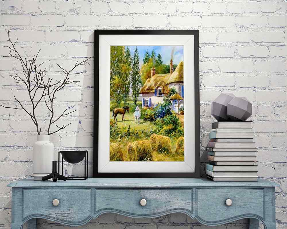 Horses in the Countryside - DIY Diamond Painting Kit