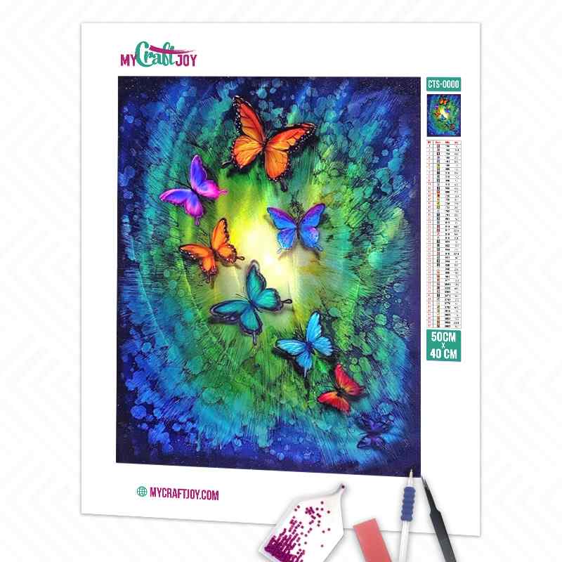 Butterflies - DIY Diamond Painting Kit