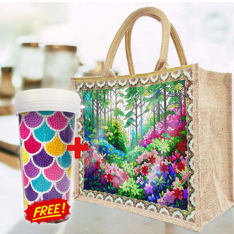 Jute Grocery Bag [with FREE DIY Water Bottle]