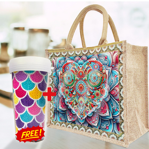 Jute Grocery Bag [with FREE DIY Water Bottle]