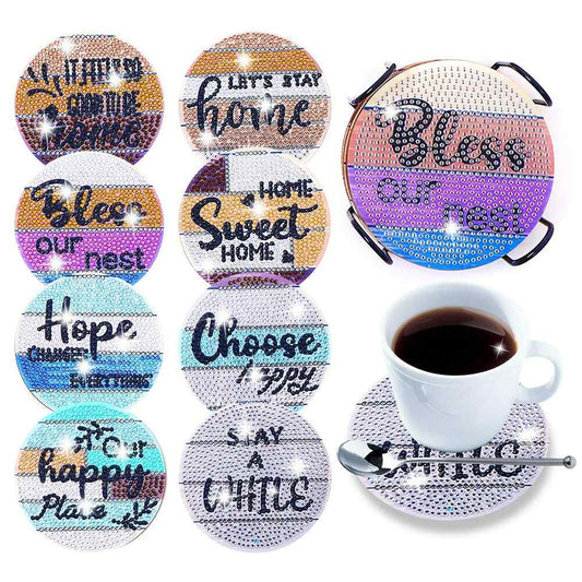 Statement 8-pack - Diamond Painting Coasters