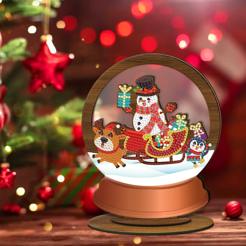 Diamond Painting Wood Ornament