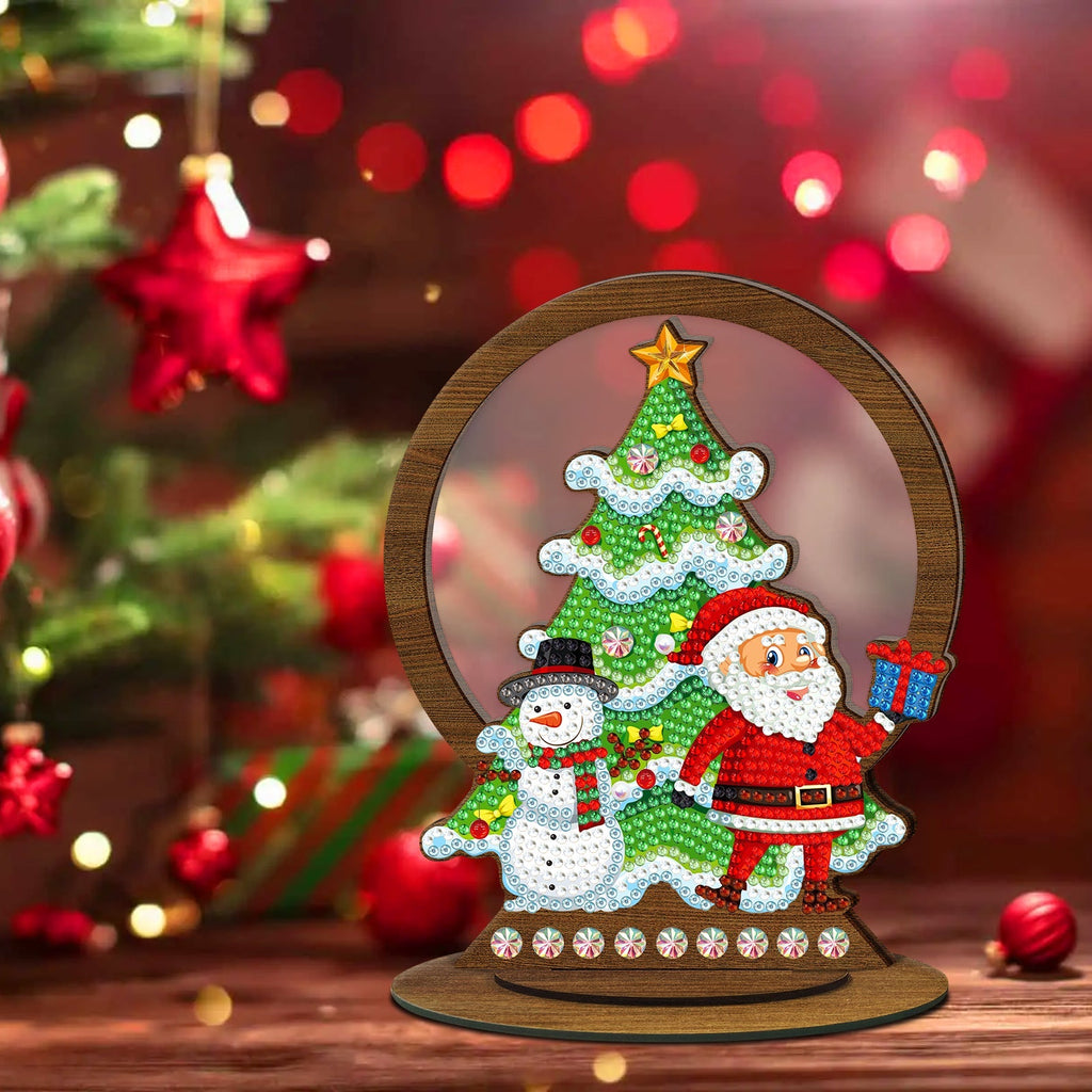 Diamond Painting Wood Ornament