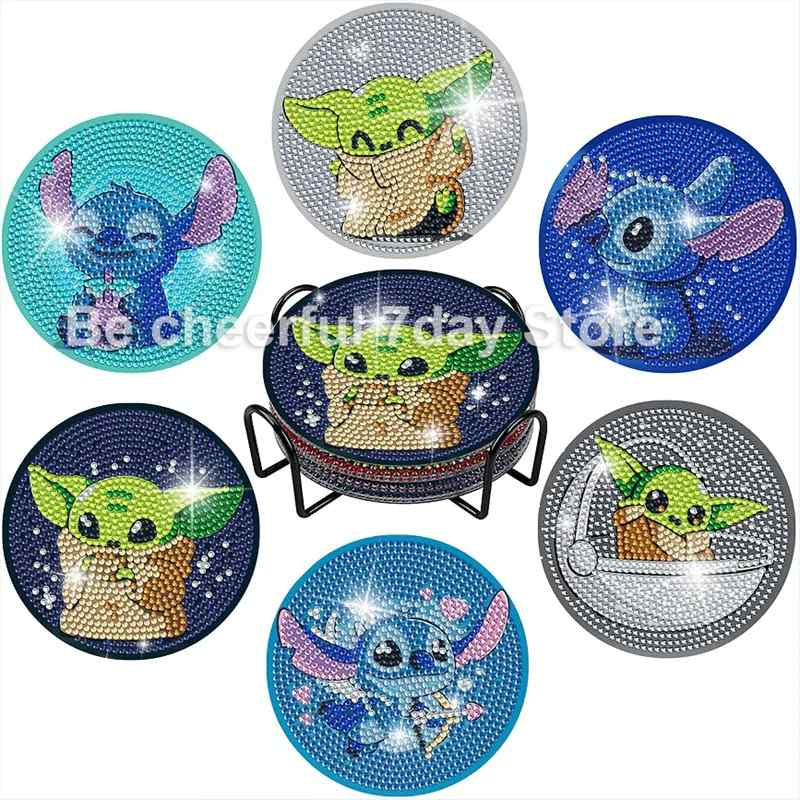 Disney 6-pack - Diamond Painting Coasters