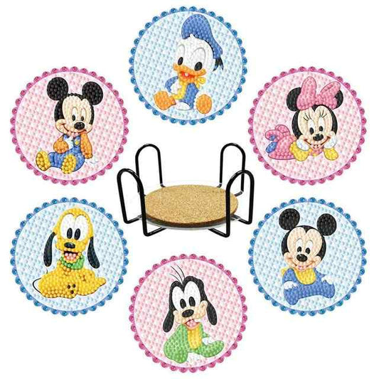 Disney 6-pack - Diamond Painting Coasters