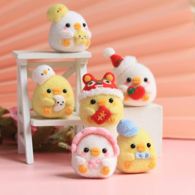 Duck with Blue Cap - Felt Painting Kit