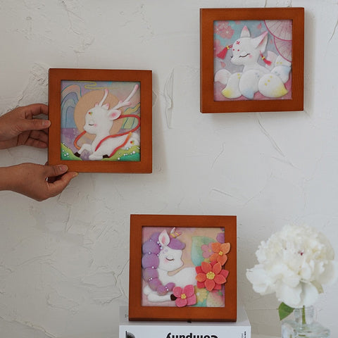 Cute Fox - DIY Felt Painting Kit