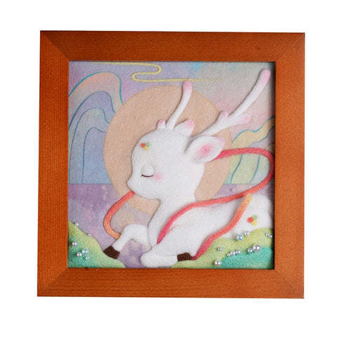 Enchanted Deer  - DIY Felt Painting Kit