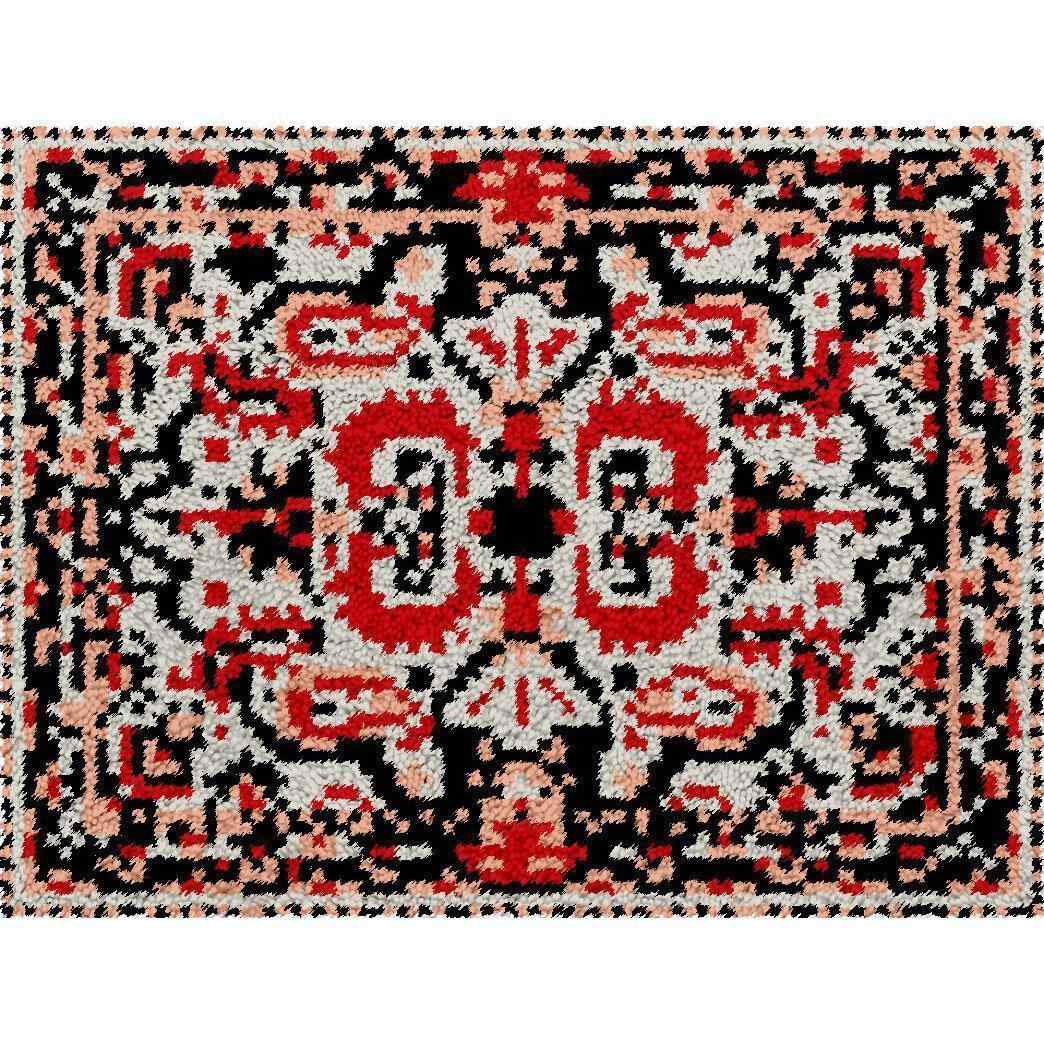 Medieval Pattern Rug - (16x20in - 40x50cm) - DIY Latch Hook Kit