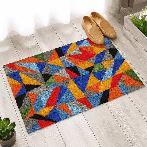Frieze Pattern Rug - (16x24in - 40x60cm) - DIY Latch Hook Kit
