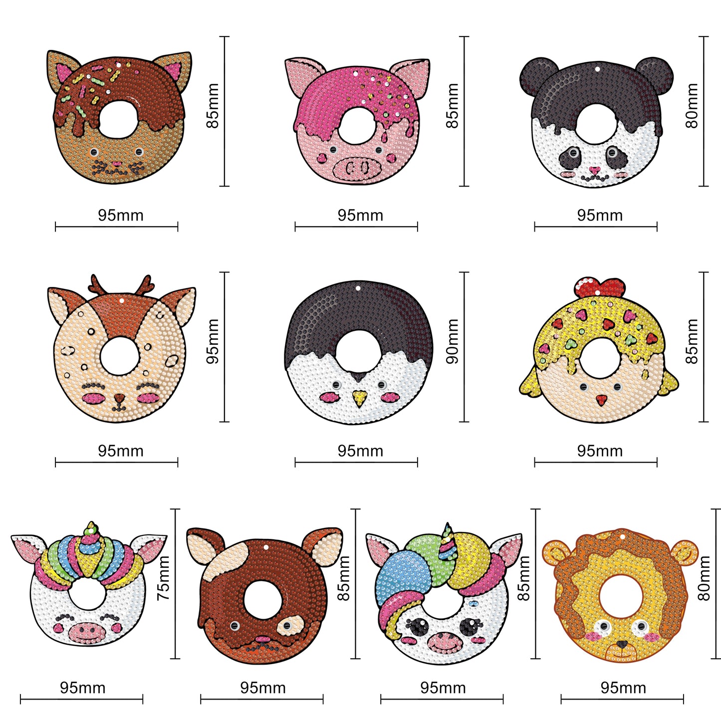 Animals Ornaments (10 pack) - Diamond Painting Accessories