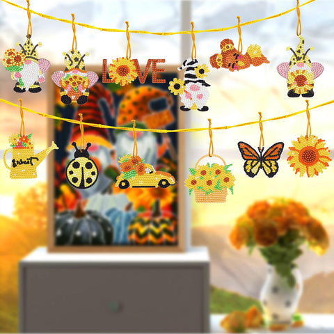 Yellow Ornaments (10 pack) - Diamond Painting Accessories