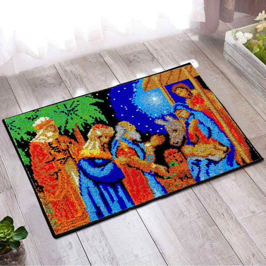 Three Kings - (33x23in - 85x60cm) - DIY Latch Hook Kit