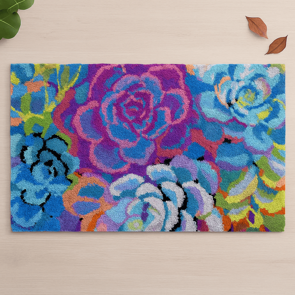 Floral Collection - (33x23in - 85x60cm) - DIY Latch Hook Kit