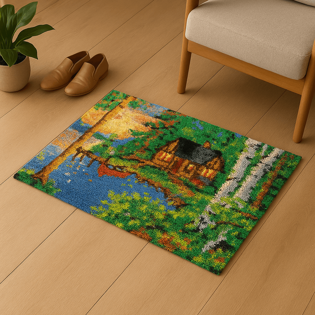 Peaceful Abode - (33x23in - 85x60cm) - DIY Latch Hook Kit