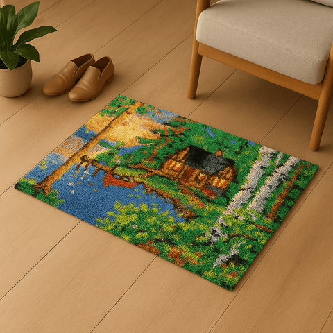 Peaceful Abode - (33x23in - 85x60cm) - DIY Latch Hook Kit