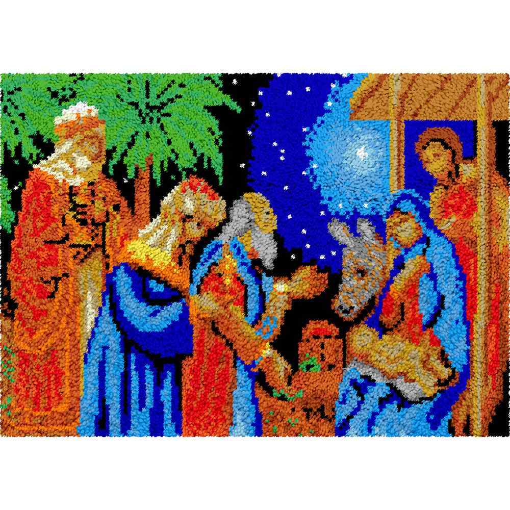 Three Kings - (33x23in - 85x60cm) - DIY Latch Hook Kit