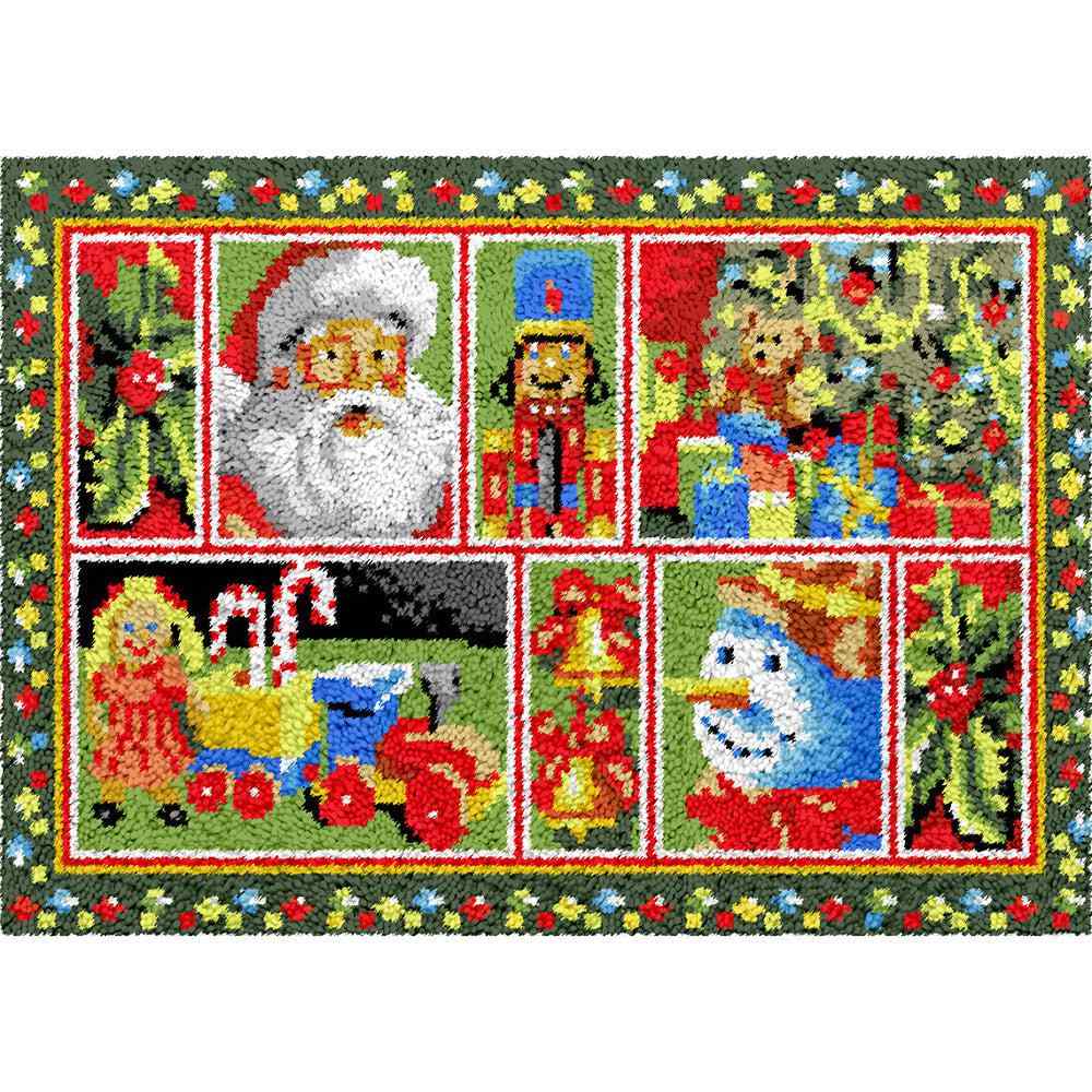 Chrtistmas - (33x23in - 85x60cm) - DIY Latch Hook Kit