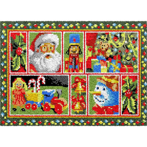 Chrtistmas - (33x23in - 85x60cm) - DIY Latch Hook Kit