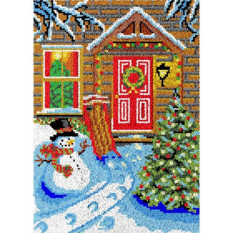 Christmas Sleigh - (23x33in - 60x85cm) - DIY Latch Hook Kit