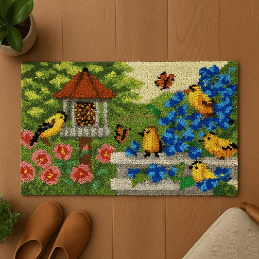 Birdhouse - (16x24in - 40x60cm ) - DIY Latch Hook Kit