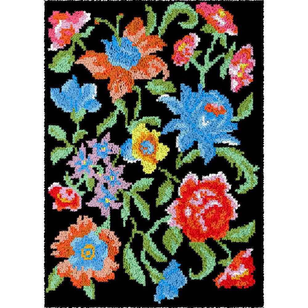 Flower Collection - (23x33in - 60x85cm) - DIY Latch Hook Kit