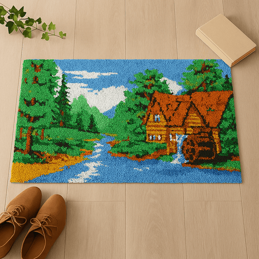 Calm River - (16x24in - 40x60cm ) - DIY Latch Hook Kit
