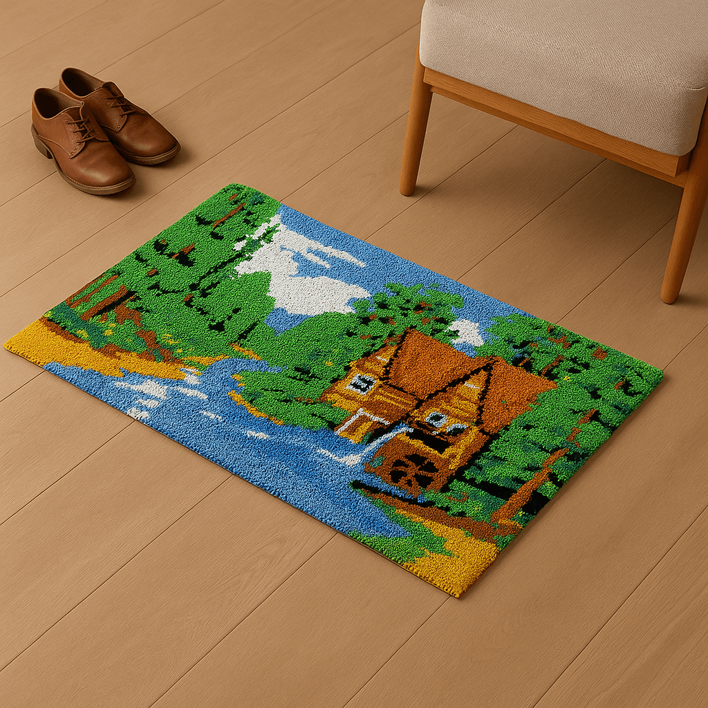 Calm River - (33x23in - 85x60cm) - DIY Latch Hook Kit